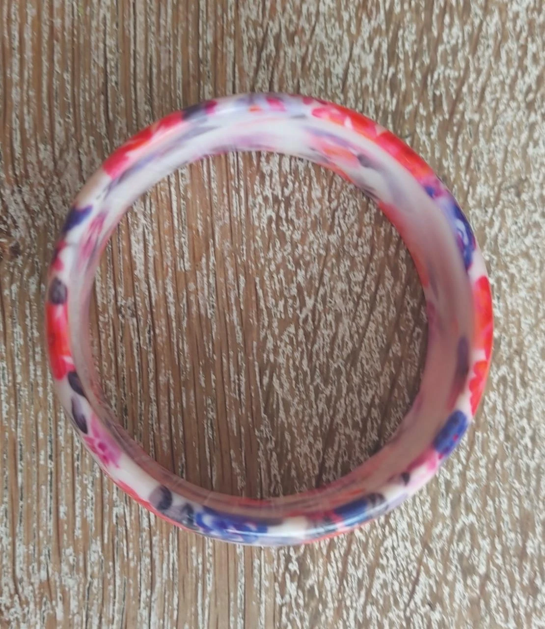 Flower Print Bracelet - Plastic – photo 2